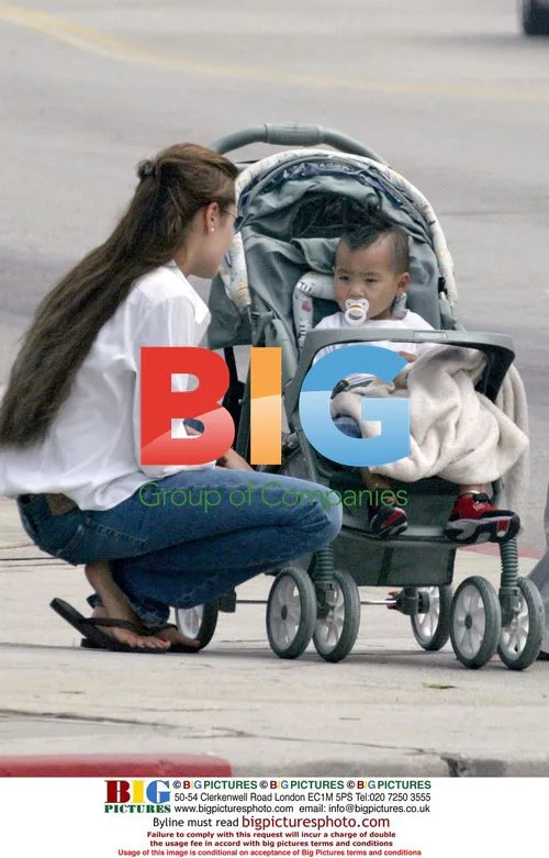 Angelina Jolie and son Maddox shopping
