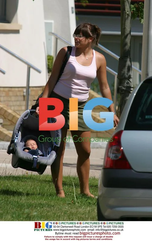 Jade Goody with boyfriend and son