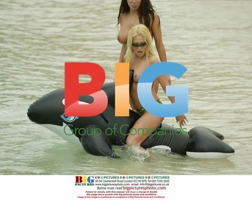 Model Coralie and Friend Emma on Beach
