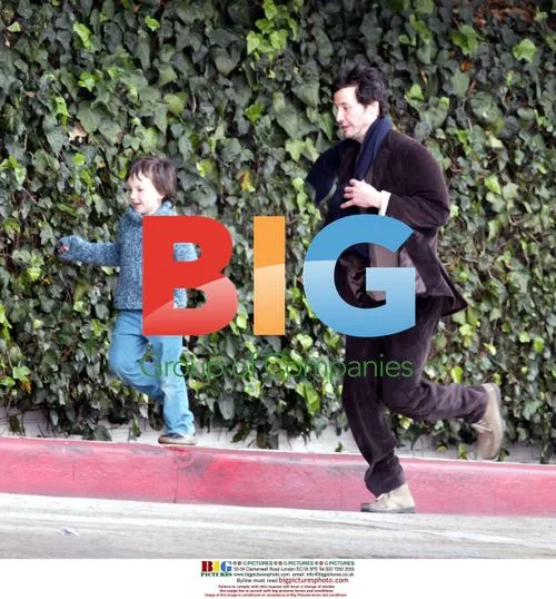Keanu Reeves on Rainy LA Stroll