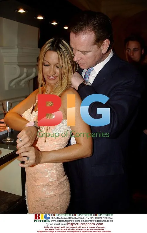 James Hewitt and Jodie Marsh at Boodle & Dunthorne Party