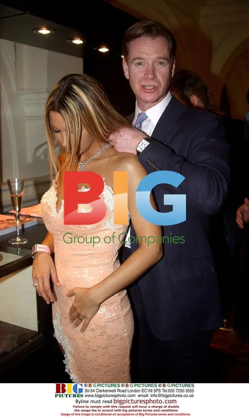 James Hewitt and Jodie Marsh at Boodle & Dunthorne Party