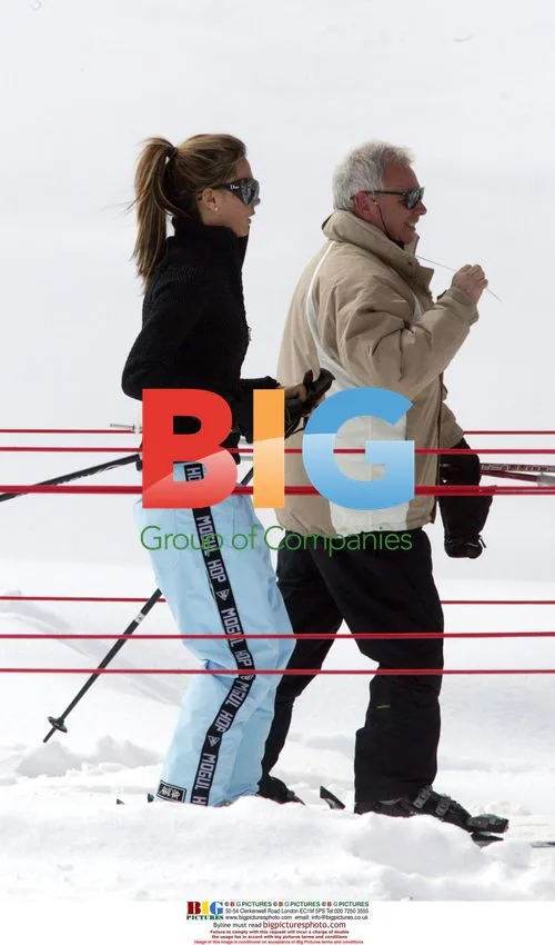 Victoria Beckham Skiing with Family in Courchevel