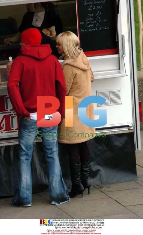 Sarah Harding and Mikey Green Strolling in London