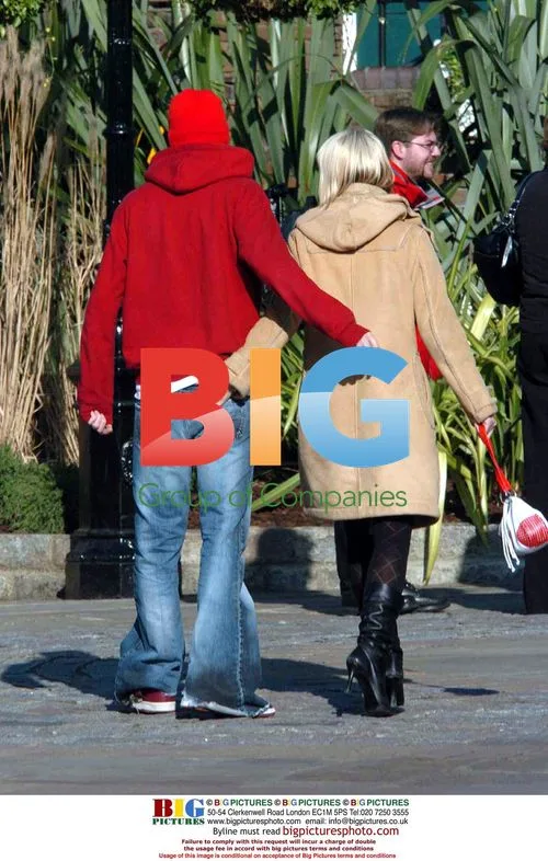 Sarah Harding and Mikey Green in London