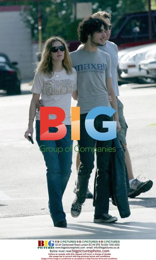 Drew Barrymore and Fabrizio Moretti at Radio Station