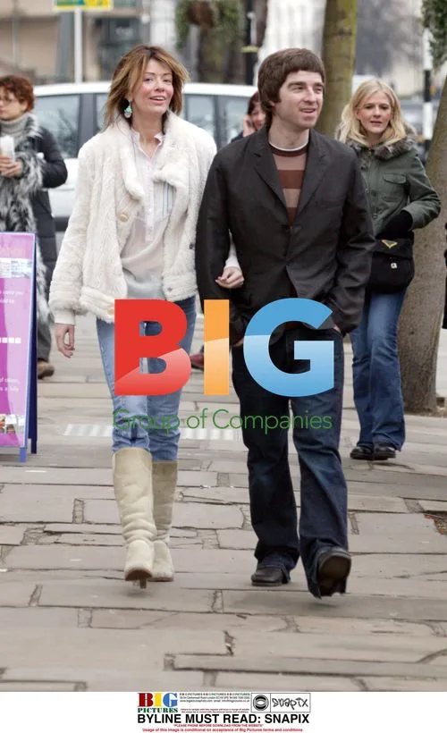 Noel Gallagher and Sarah MacDonald in Notting Hill