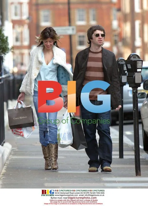 Noel Gallagher and Sara MacDonald go shopping