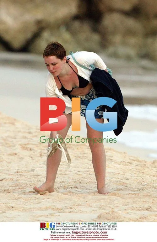 Scarlett Johnson Solemn on Caribbean Beach