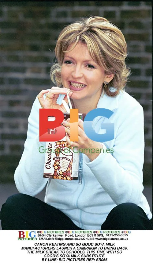 Caron Keating Launches Soya Milk Campaign