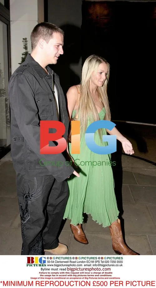 Jordan, Peter Andre, Jennifer Ellison, and Tony Richardson Enjoy Night Out