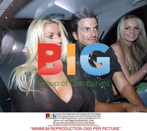 Jordan, Peter Andre, Jennifer Ellison, Tony Richardson Dine in London