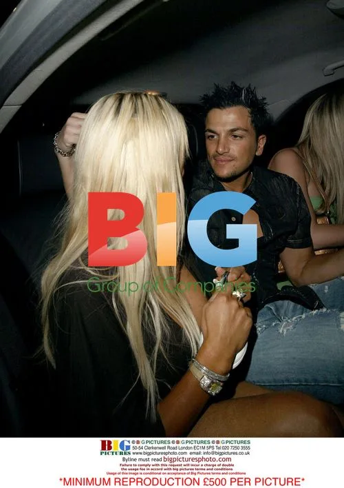 Jordan, Peter Andre, Jennifer Ellison, Tony Richardson Dine in London
