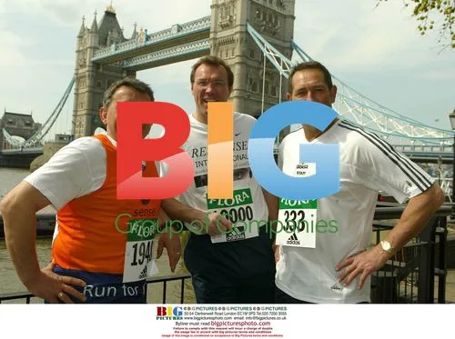 Graham Taylor, Andrew Morton, Graham Gooch at London Marathon press conference
