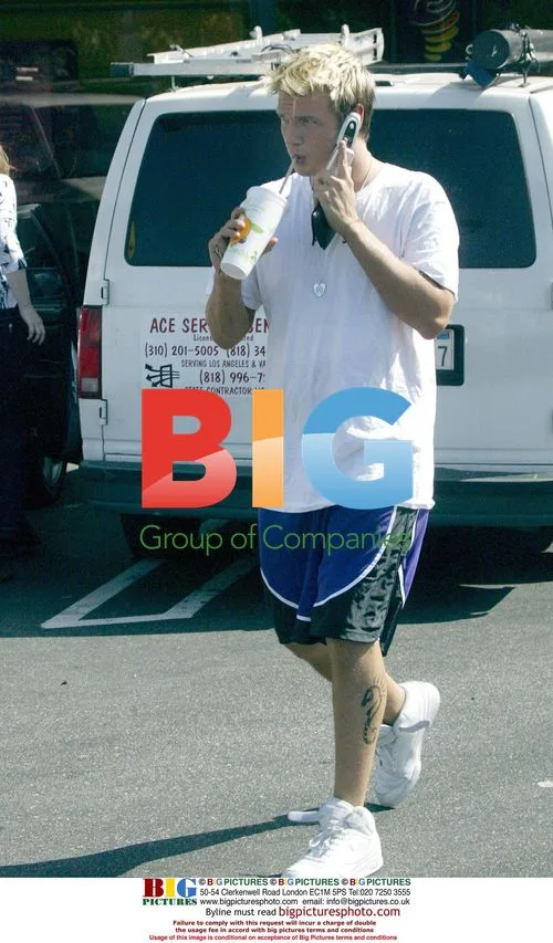 Nick Carter stops for Jamba Juice in West Hollywood