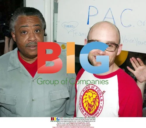 Rev. Al Sharpton and Moby at Bake Sale Fundraiser