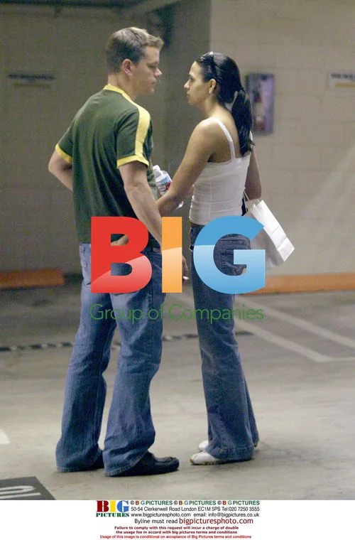 Matt Damon and Luciana Boroza making out
