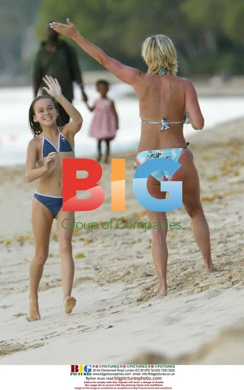 Gillian Taylforth Vacationing with Family