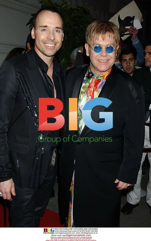 Elton John and David Furnish at Rainforest Benefit Party