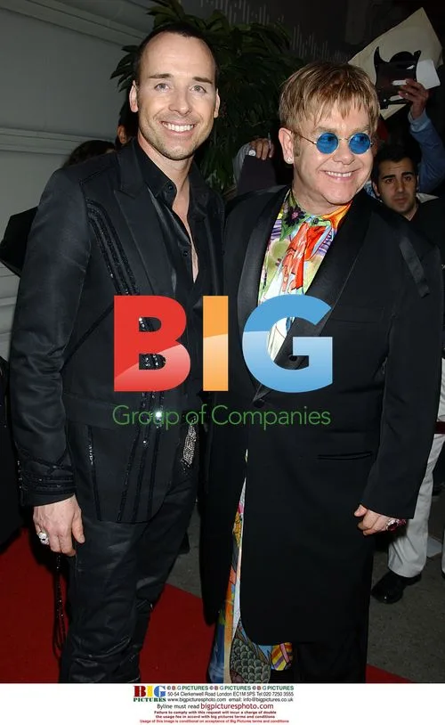 Elton John and David Furnish at Rainforest Benefit