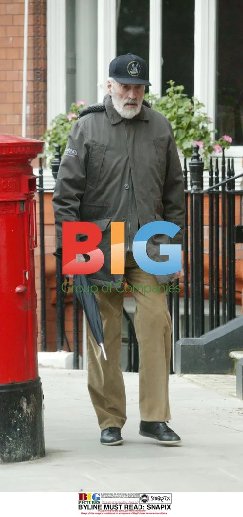 Christopher Lee Smoking Cigar in London