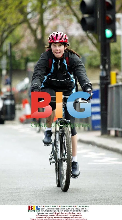 Mel C Cycling in North London