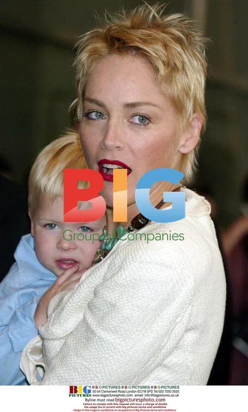 Sharon Stone & son Roan Bronstein at event in NYC