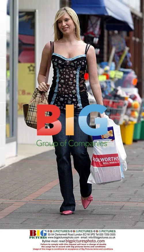 Brooke Kinsella Shopping in Borehamwood