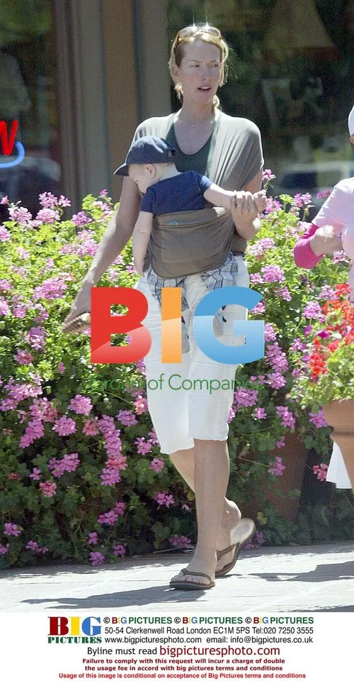 Tatjana Patitz with newborn son Jonah in Malibu