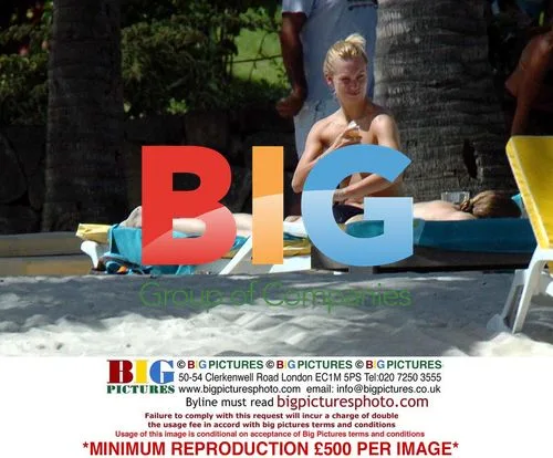 Joanna Taylor Relaxing at Mauritius Beach