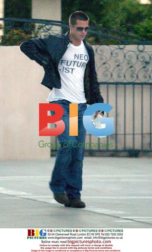 Brad Pitt Leaves Beverly Hills Salon