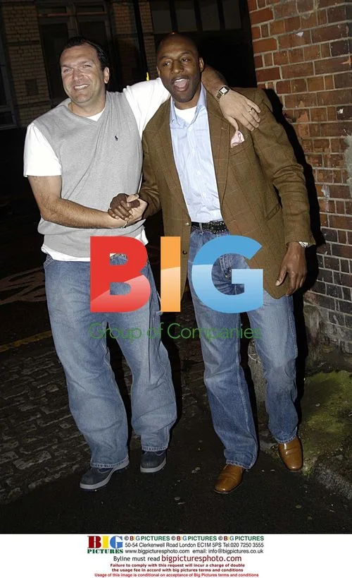Neil Ruddock and John Fashanu at 'I'm a Celebrity' party