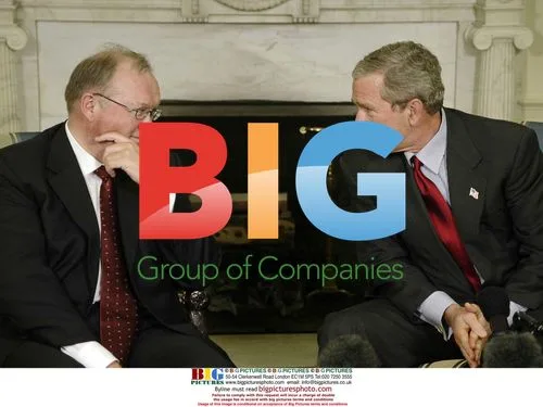 Swedish PM Persson with US President Bush at White House