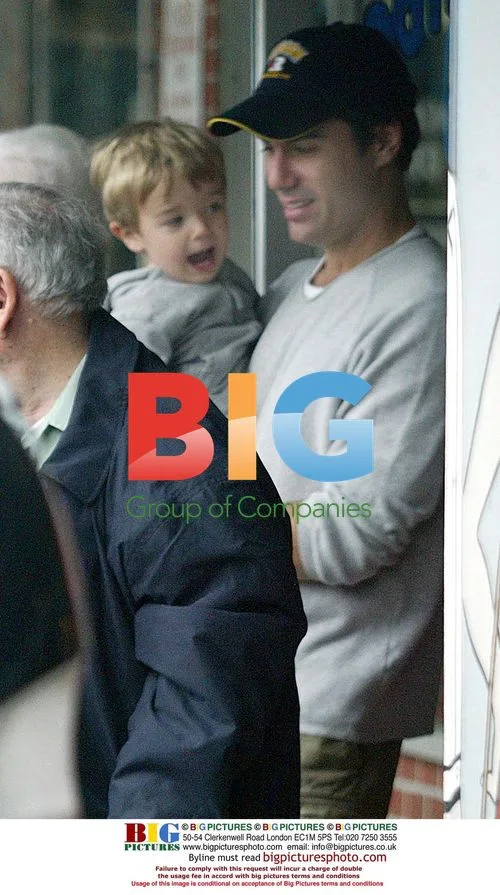 Eric McCormack and family lunch in Studio City