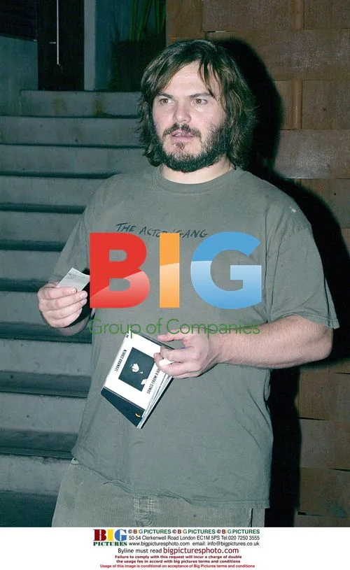 Jack Black at Ben Stiller's birthday party