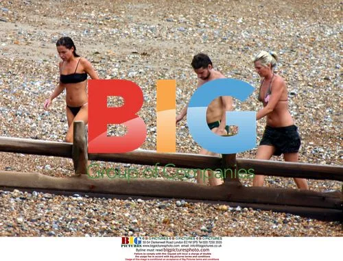 Fatboy Slim and Zoe Ball at Brighton Beach