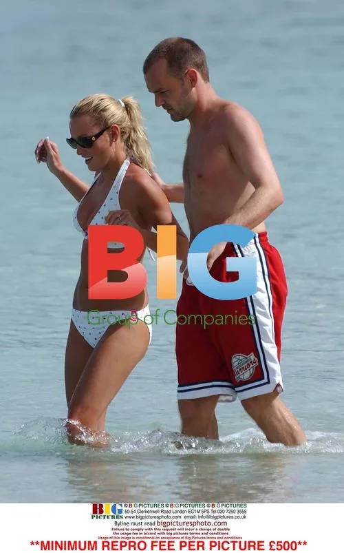 Joanna Taylor and Danny Murphy Swim at Caribbean Wedding
