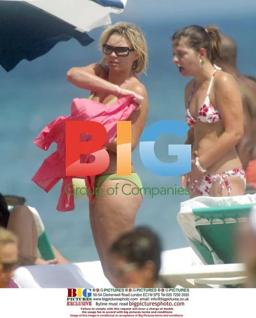 Nicole Appleton and Kate Thornton in Ibiza