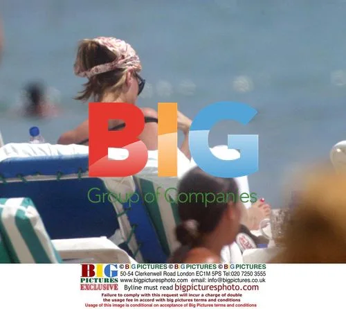 Nicole Appleton and Kate Thornton on Ibiza Beach