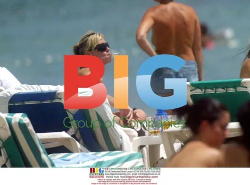 Nicole Appleton and Kate Thornton in Ibiza