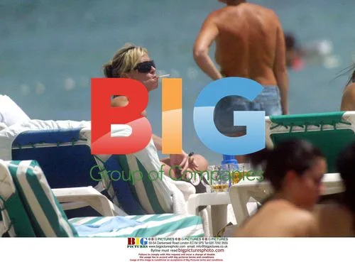 Nicole Appleton and Kate Thornton in Ibiza