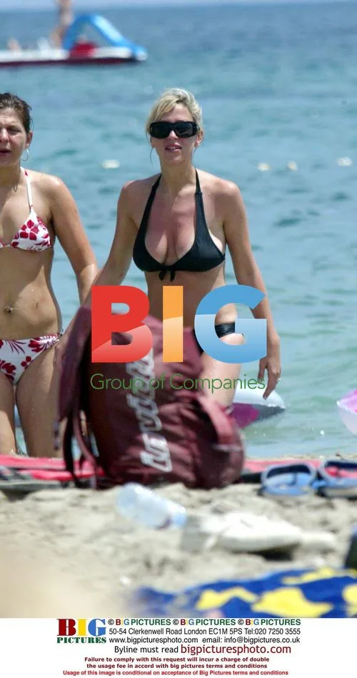 Nicole Appleton and Kate Thornton in Ibiza