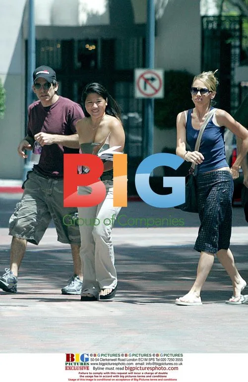 Ben Stiller with Wife and Assistant in Beverly Hills