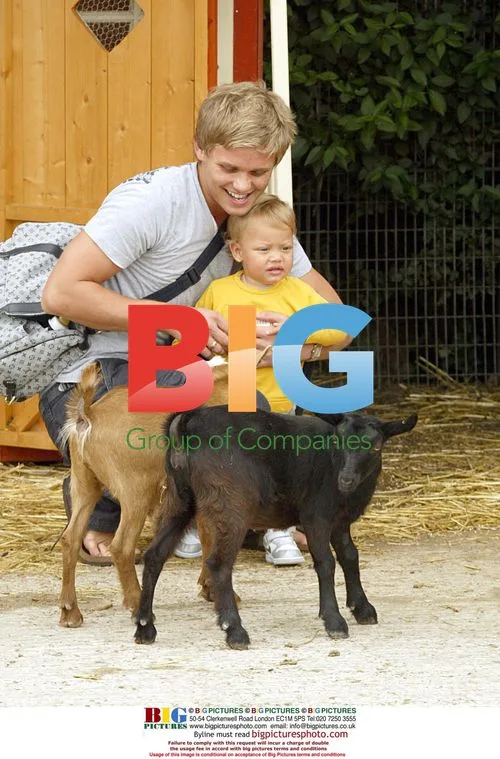 Jeff Brazier and Son Bobby at Farm