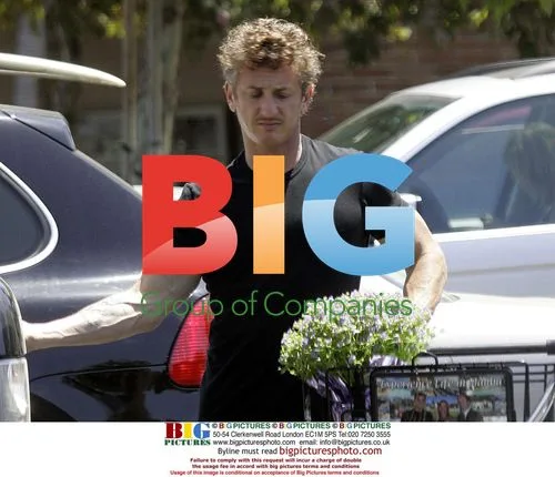 Sean Penn Out Shopping with Son in Malibu
