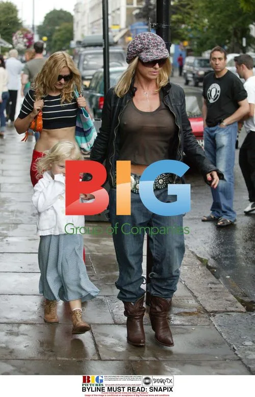 Meg Matthews with Daughter Anais in Notting Hill