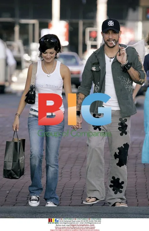 AJ McLean and girlfriend shopping in Malibu