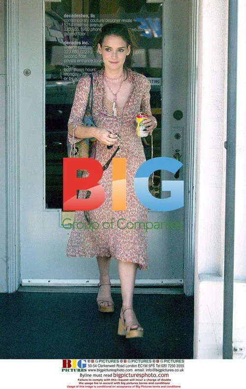 Winona Ryder Shopping in Hollywood