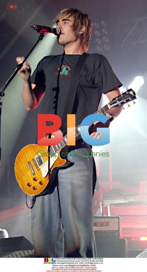 Charlie Simpson of Busted Performs on Stage