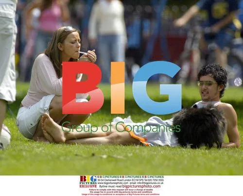 Charlotte Church and boyfriend in park